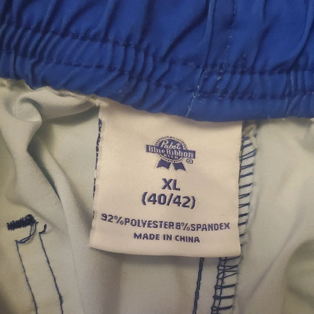 5 For 25$ Pabst Blue Ribbon Beer Swim Shorts‎ Mens Size XL 40/42